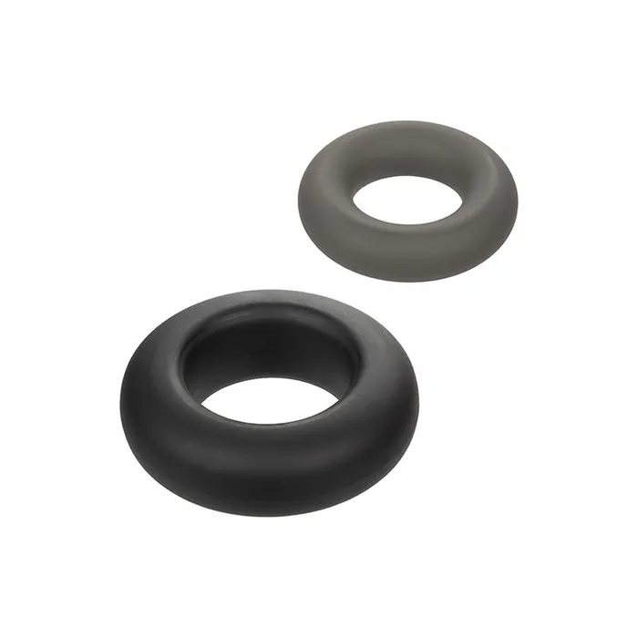 Cal Exotics Female Sex Toys Alpha Liquid Silicone Prolong Set of 2 Cock Rings