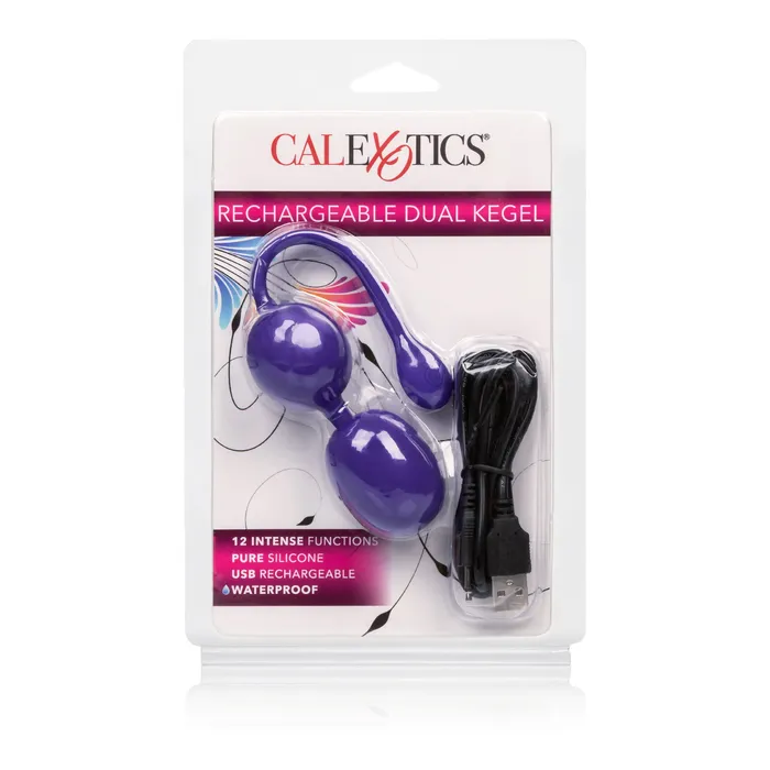 California Exotic Female Sex Toys Rechargeable Dual Kegel Purple