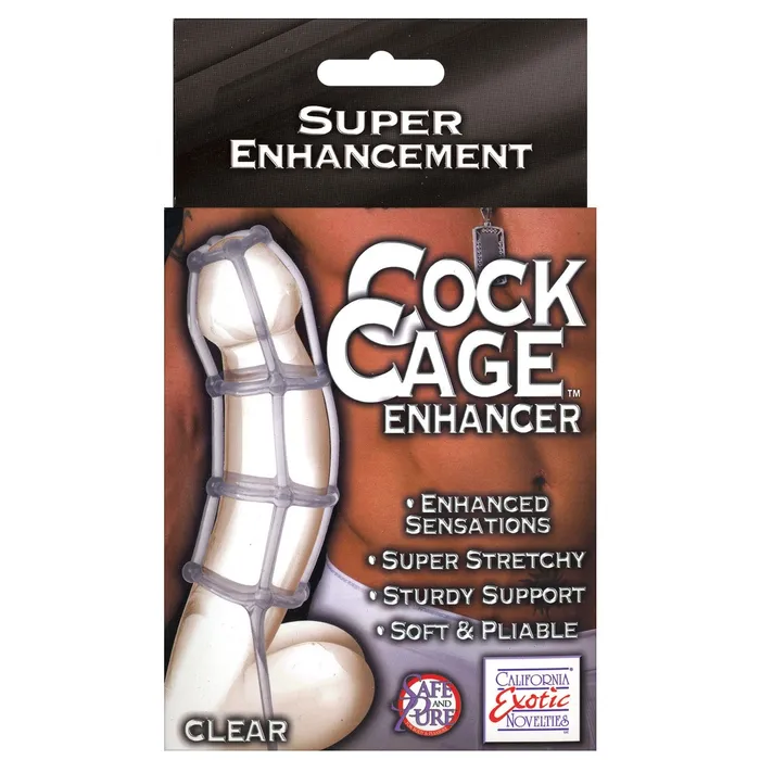 Cock Cage Enhancer Clear CalExotics Male Sex Toys