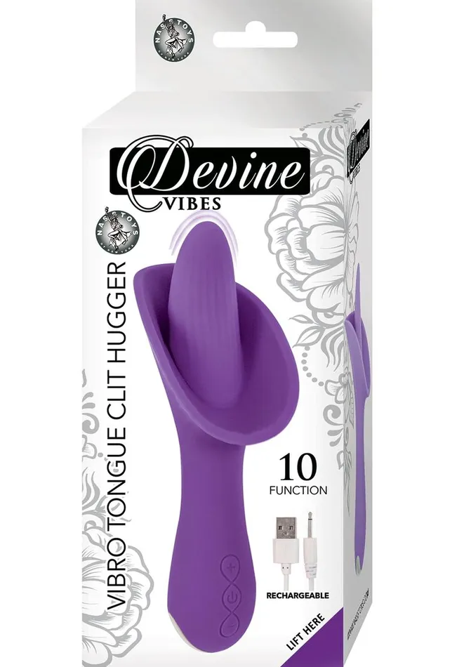 Devine Female Sex Toys Devine Vibes Vibro Tongue Clit Hugger Rechargeable Silicone Vibrator