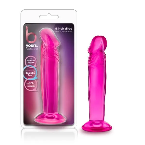 Dildos Blush Novelties B Yours Sweet n Small 6 Dildo Pink 152 cm Dong