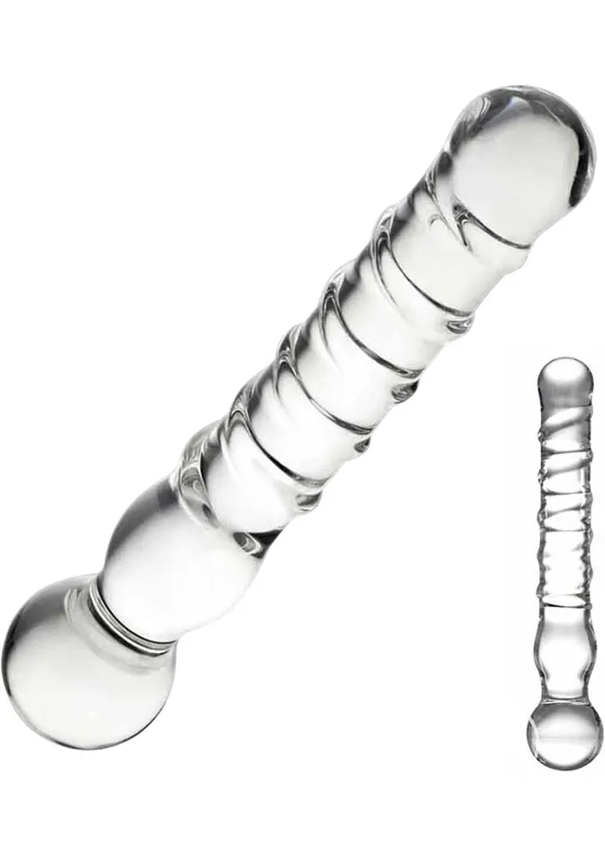 Dildos Glas Joystick Textured Glass Dildo