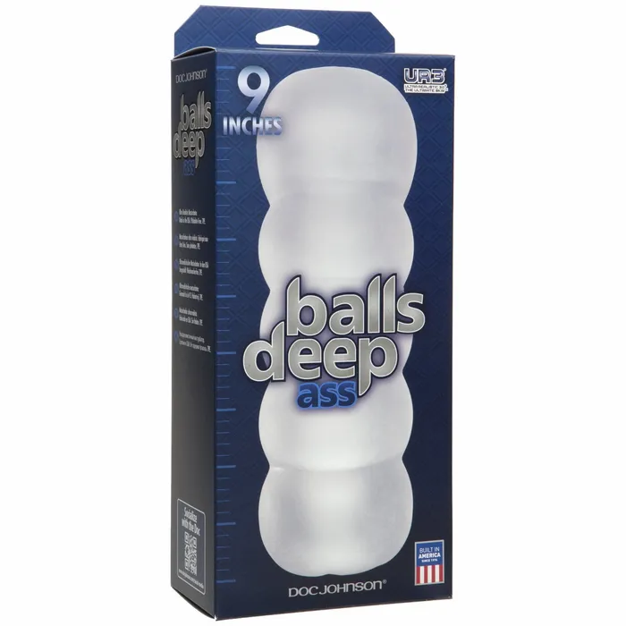 Doc Johnson Balls Deep The Bad Ass 9 inch Stroker Frost Male Sex Toys