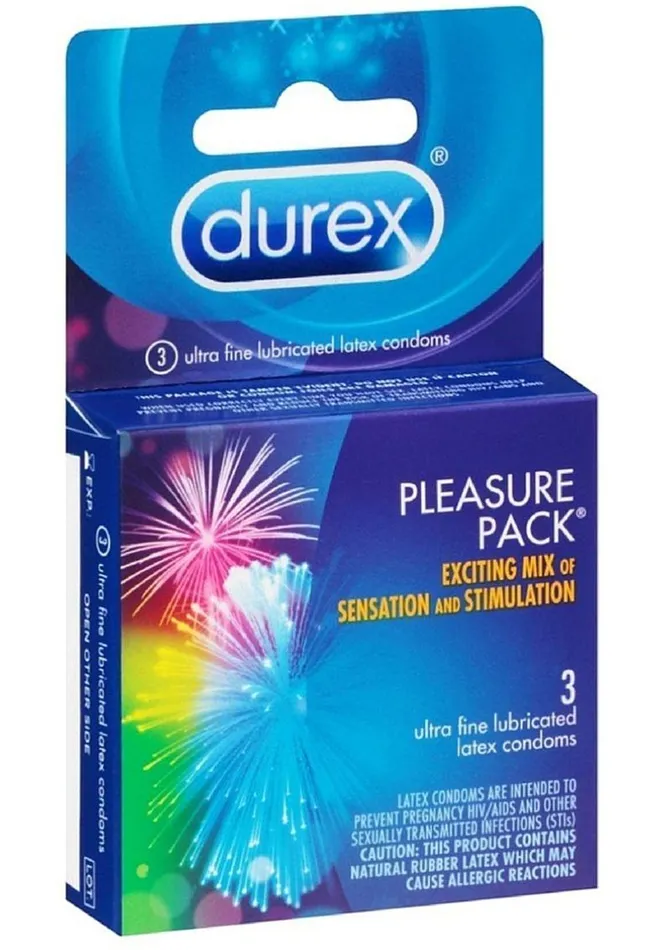 Durex Vibrators Durex Pleasure Pack Lubricated Latex Condoms