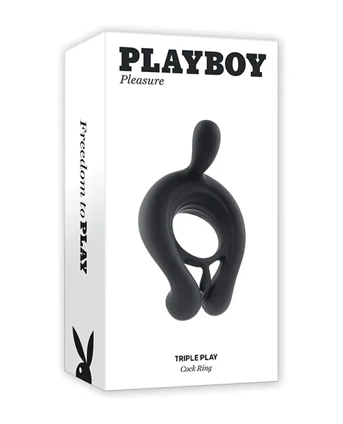 Evolved Novelties INC Couples Playboy Pleasure Triple Play Cock Ring 2 AM