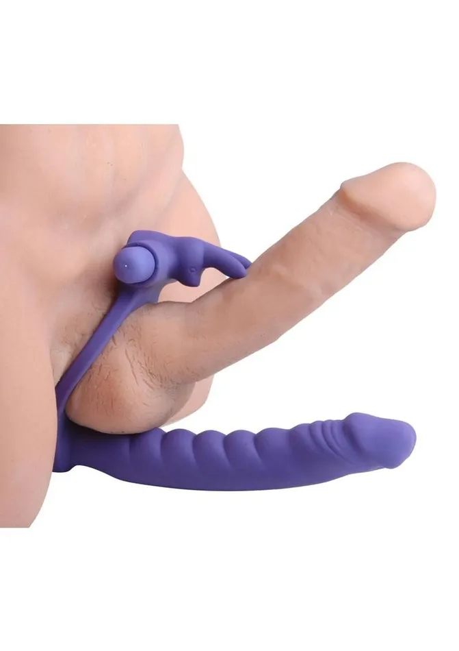 Female Sex Toys Frisky Frisky Double Delight Dual Penetration Vibrating Rabbit CRing