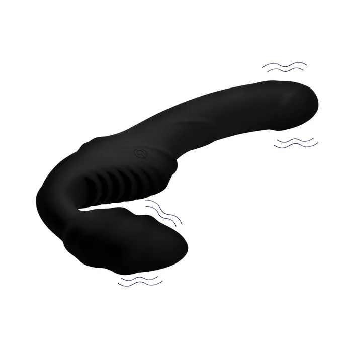 Female Sex Toys Lime Prometheus Pro Rider 9X Vibrating Silicone Strapless Strap On with Remote Control