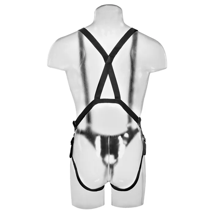 Female Sex Toys Pipedream King Cock 10 Hollow Strapon Suspender System Flesh