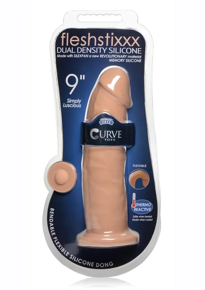 FleshStixxx Dildos Fleshstixxx Dual Density Silicone Bendable Dong