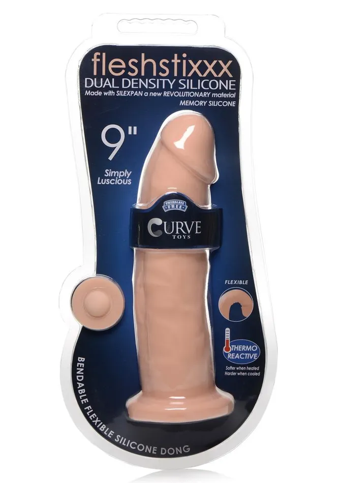 FleshStixxx Dildos Fleshstixxx Dual Density Silicone Bendable Dong