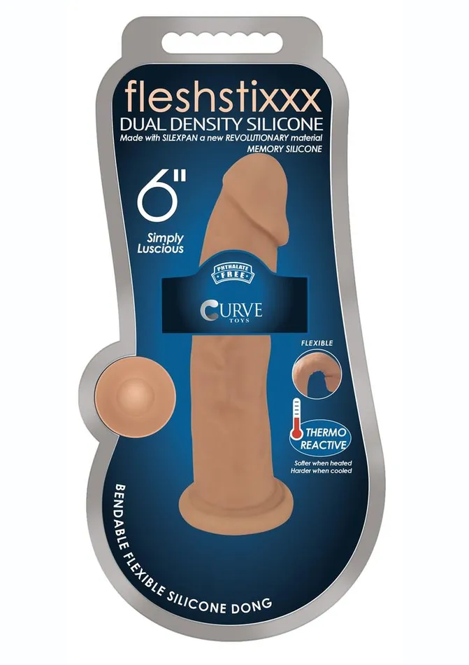 FleshStixxx Dildos Fleshstixxx Dual Density Silicone Bendable Dong