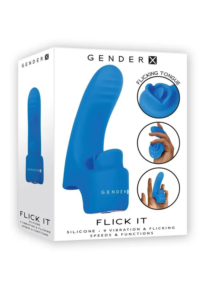 Gender X Flick It Rechargeable Silicone Vibrator Gender X Female Sex Toys