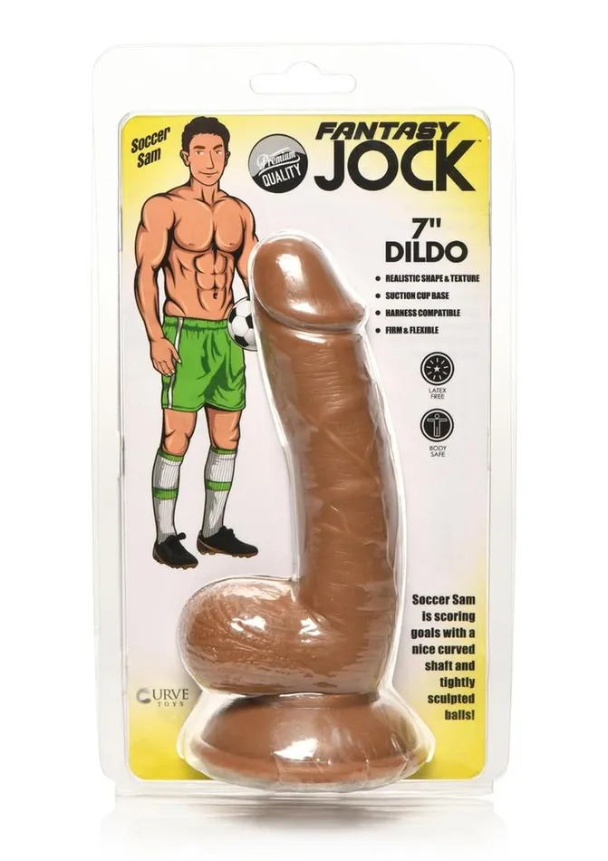 Jock Soccar Sam Dildo with Balls Jock Female Sex Toys