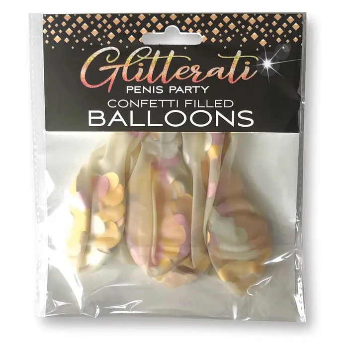 Little Genie Enhancers Glitterati Confetti Balloons Party Balloons 5 Pack