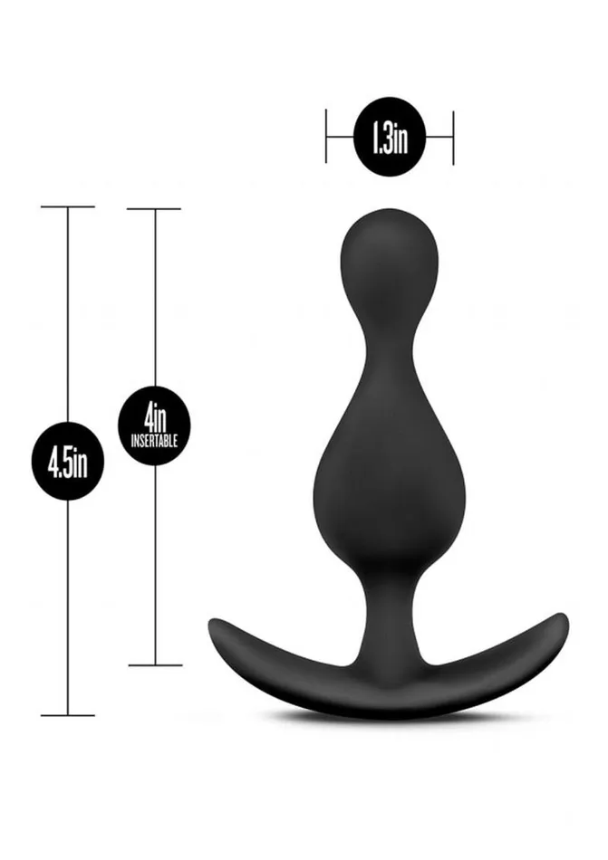 Male Sex Toys Anal Adventures Anal Adventures Platinum Wave Silicone Butt Plug