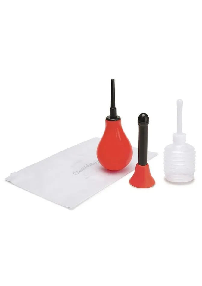 Male Sex Toys CleanScene Cleanscene Anal Douche Set with Classic and Flared Base