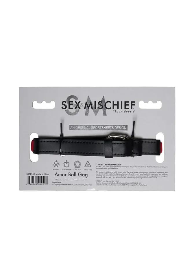 Male Sex Toys Sex and Mischief Sex and Mischief Amor Ball Gag