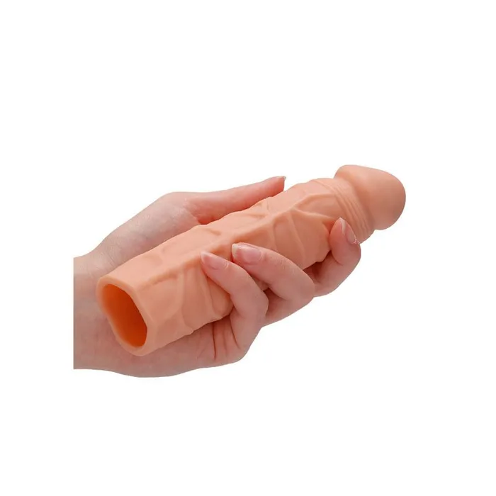 Male Sex Toys Shots Toys REALROCK 7 Penis Extender Flesh 178 cm Penis Extension Sleeve