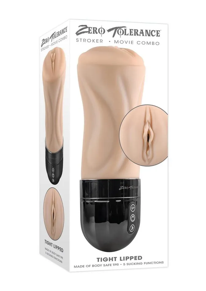 Male Sex Toys Zero Tolerance Tight Lipped Rechargeable Pussy Masturbator Zero Tolerance