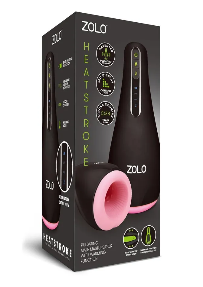 Male Sex Toys Zolo ZOLO Heatstroke Rechargeable Vibrating and Warming Masturbator