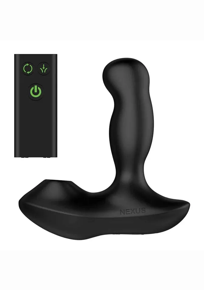 Nexus Nexus Revo Air Rechargeable Silicone Suction and Rotating Prostate Massager with Remote Control Male Sex Toys