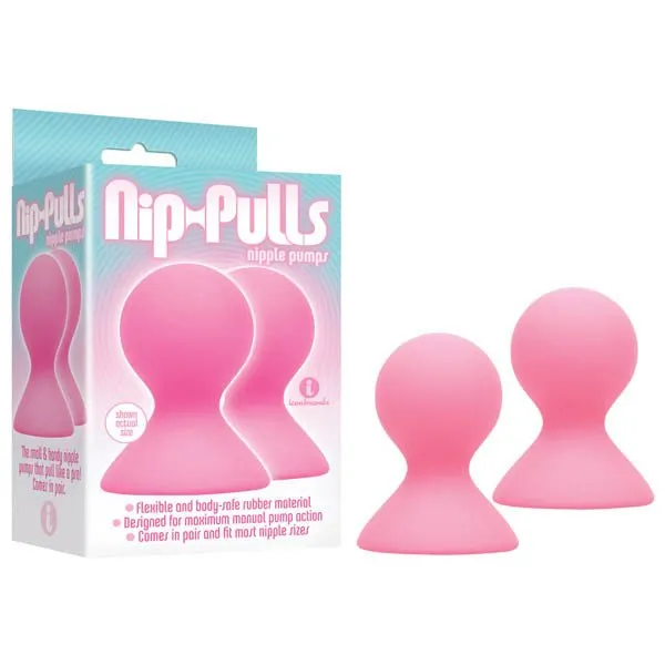 NipPulls Pink Nipple Suckers Set of 2 Icon Brands Anal