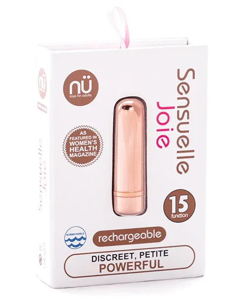 Nu Sensuelle Joie Bullet in Gift Box 15 Function Rose Gold Novel Creations Usa INC Vibrators