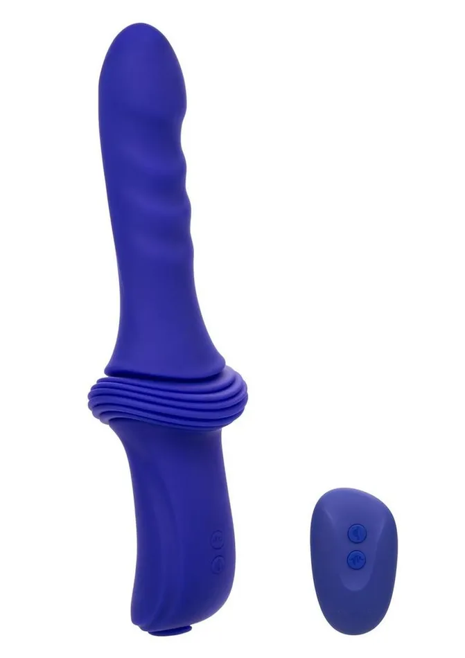 Overdrive Remote Control Rechargeable Silicone Sex Machine Ridge Thruster Overdrive Female Sex Toys