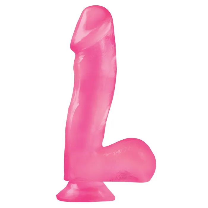 Pipedream Basix Rubber Works 65 Inch Dong With Suction Cup Pink Dildos