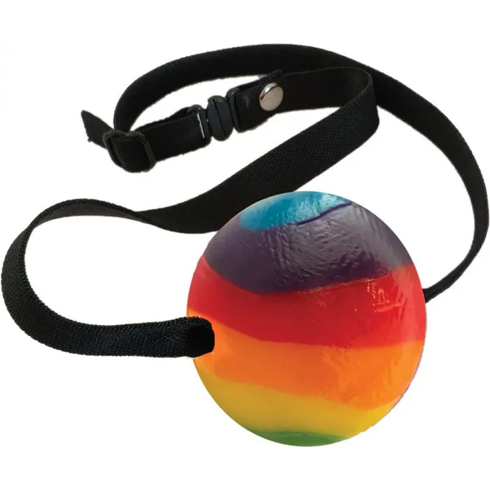 Rainbow Candy Ball Gag Hott Products Male Sex Toys