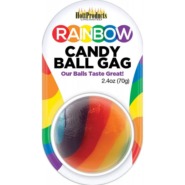 Rainbow Candy Ball Gag Hott Products Male Sex Toys