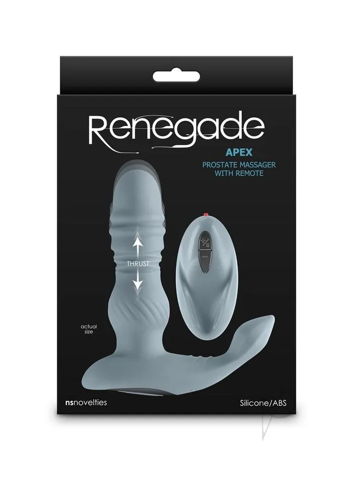 Renegade Male Sex Toys Renegade Apex Rechargeable Silicone Prostate Massager with Remote