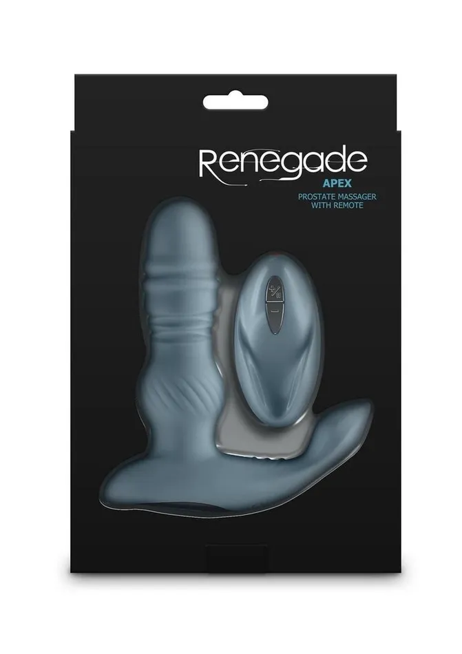 Renegade Male Sex Toys Renegade Apex Rechargeable Silicone Prostate Massager with Remote