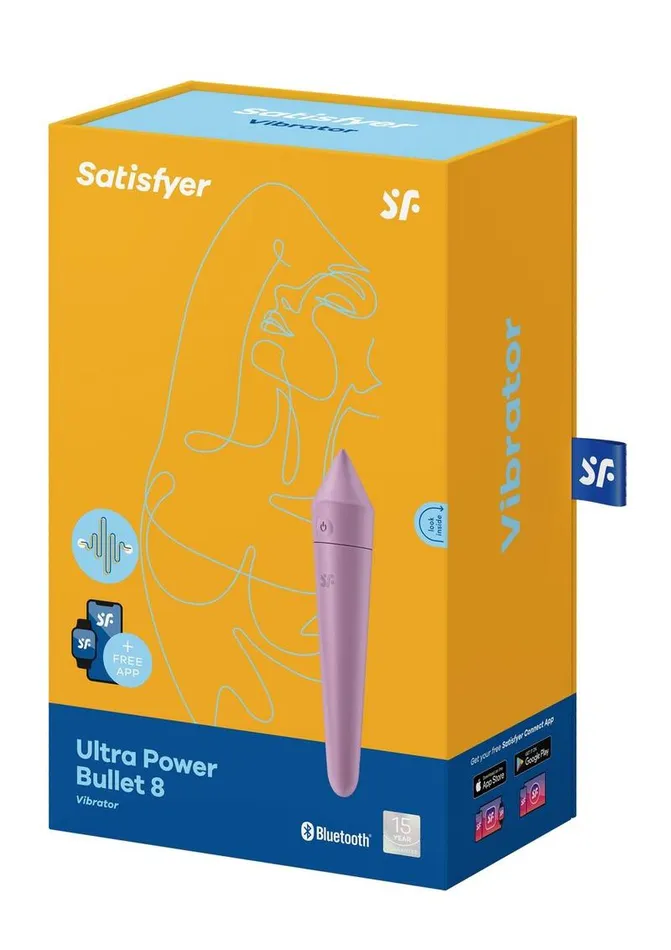 Satisfyer Female Sex Toys Satisfyer Ultra Power Bullet 8 Rechargeable Silicone Bullet Vibrator