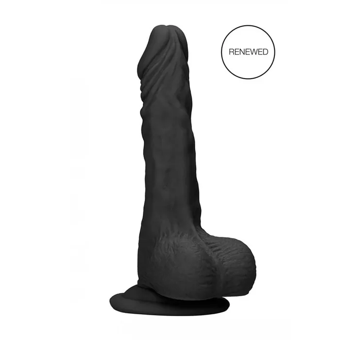 Shots Toys REALROCK 7 Realistic Dildo With Balls Black 178 cm Dong Female Sex Toys