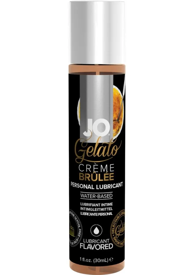 System JO Lubricants JO Gelato Water Based Flavored Lubricant Creme Brulee