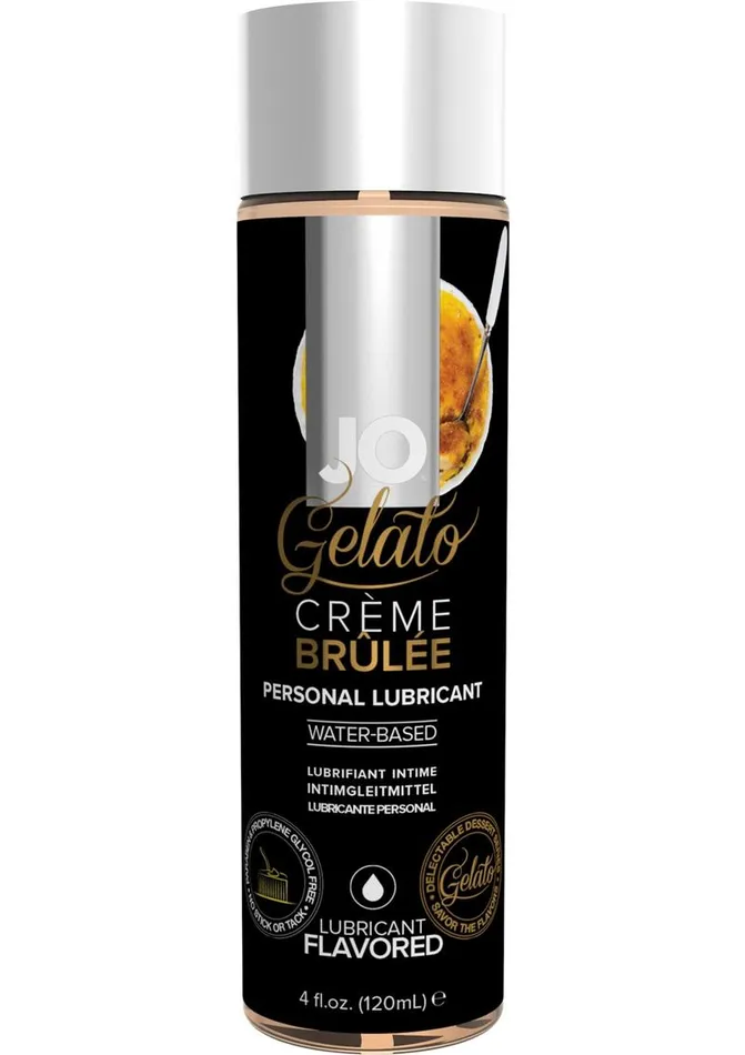 System JO Lubricants JO Gelato Water Based Flavored Lubricant Creme Brulee