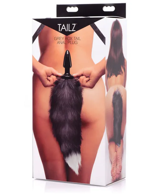 Tailz Grey Fox Tail Anal Plug Xr LLC Male Sex Toys