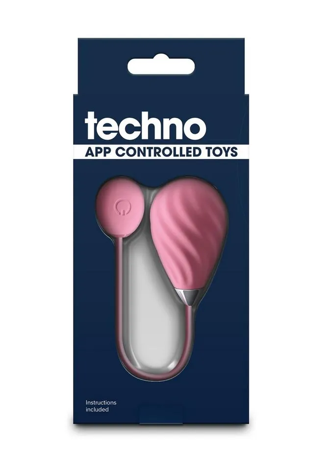 Techno Female Sex Toys Techno Kandi Rechargeable Silicone App Compatible Egg