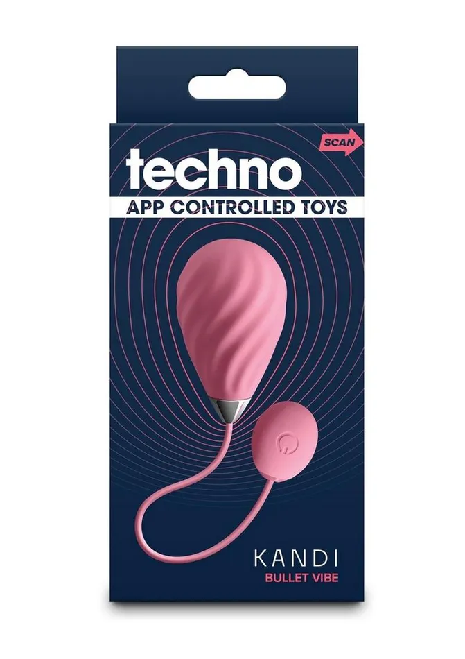 Techno Female Sex Toys Techno Kandi Rechargeable Silicone App Compatible Egg