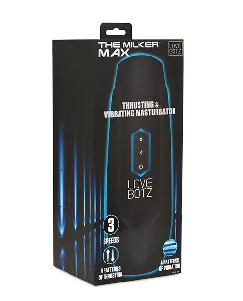 The Milker Max Thrusting Vibrating Masturbator Black Xr LLC Male Sex Toys