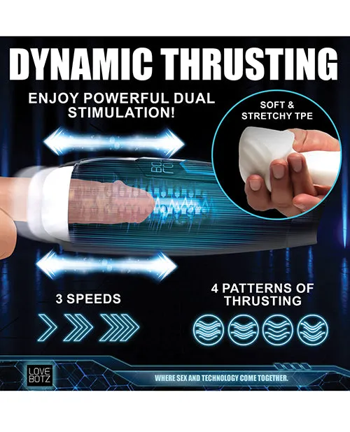 The Milker Max Thrusting Vibrating Masturbator Black Xr LLC Male Sex Toys