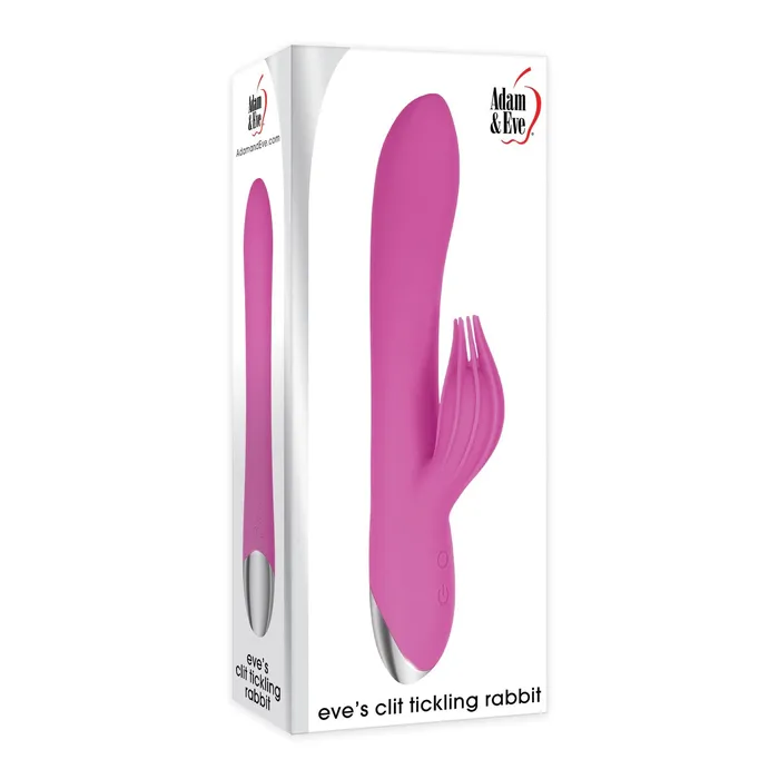 Vibrators Adam Eve Eves Clit Tickling Rabbit Pink Curve Toys