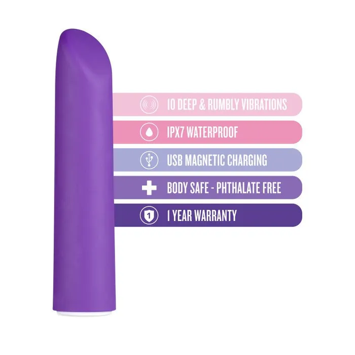 Vibrators Blush Novelties Wellness Power Vibe Purple 101 cm USB Rechargeable Bullet