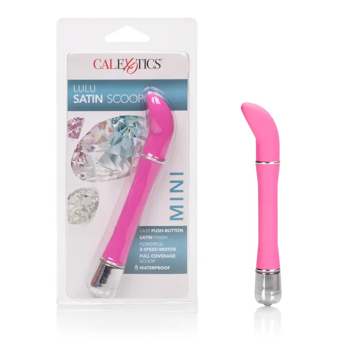 Vibrators California Exotic Lulu Satin Scoop Vibe Pink