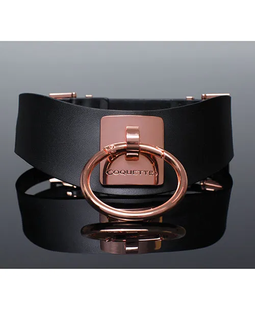 Vibrators Coquette International Pleasure Collection Adjustable Collar BlackRose Gold