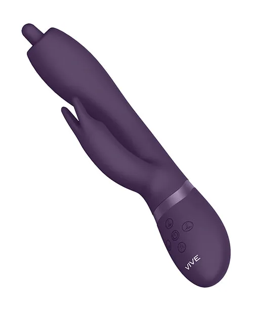 Vibrators Shots America LLC Shots Vive Nilo Pinpoint Rotating GSpot Rabbit Purple