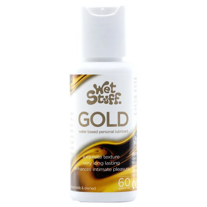 Wet Stuff Sexual Health Wellbeing Wet Stuff Gold Water Based Lubricant 60 gram Bottle