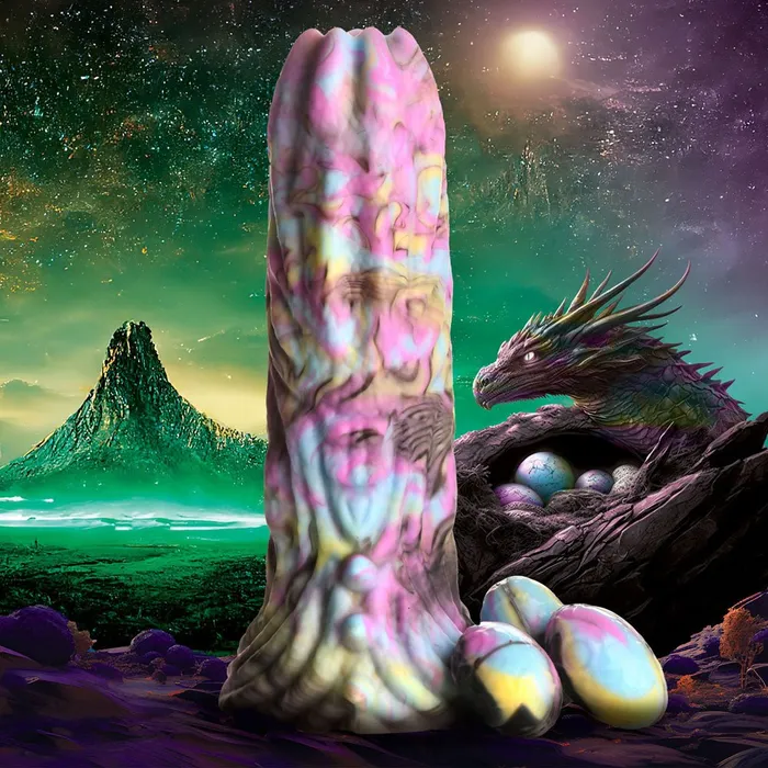 XR Brands Creature Cocks Dragon Spawn MultiColoured 185 cm Ovipositor Fantasy Dildo Dildos