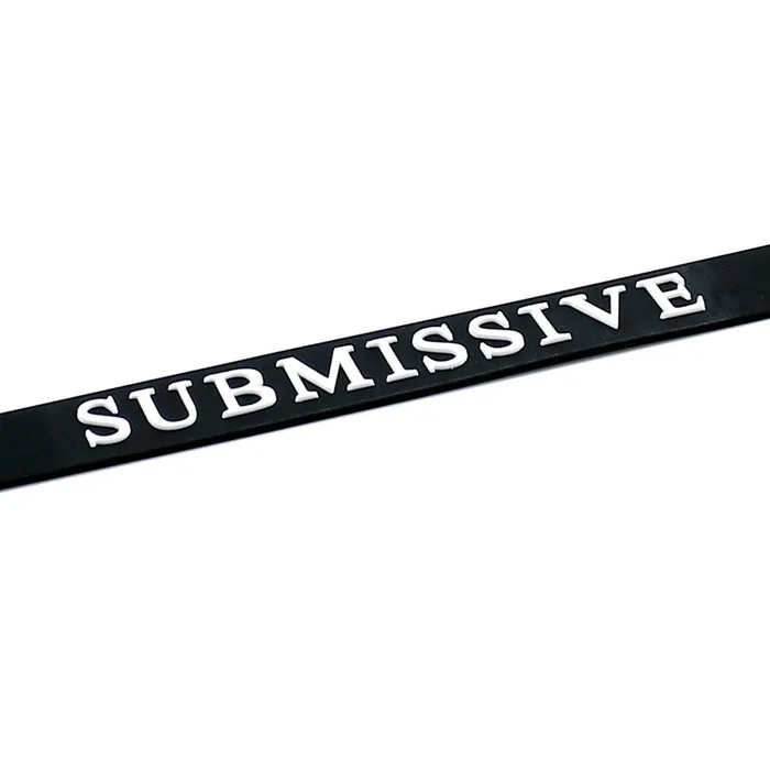 Anal Silicone Submissive Collar Black Rimba